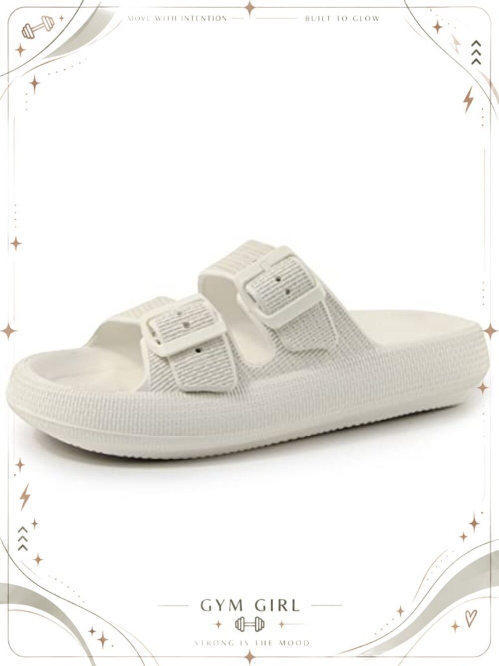 Pillow Slides Adjustable Buckle Thick Sole EVA Sandals